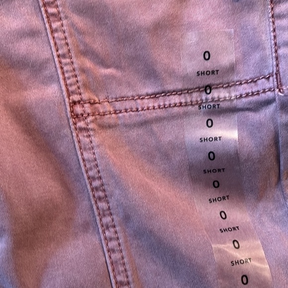 NWT American Eagle Hi Rise Belted Jegging Super Stretch Mauve 0 25W Short - Picture 3 of 12